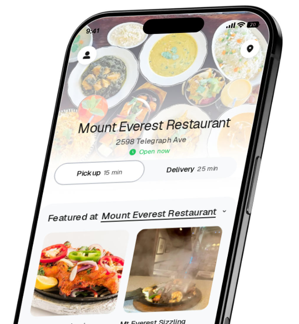 Mount Everest Restaurant app preview